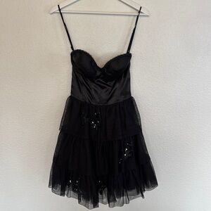 Betsy Johnson Black Prom/Party Dress with Sequin Details